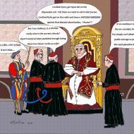 Pope cartoon